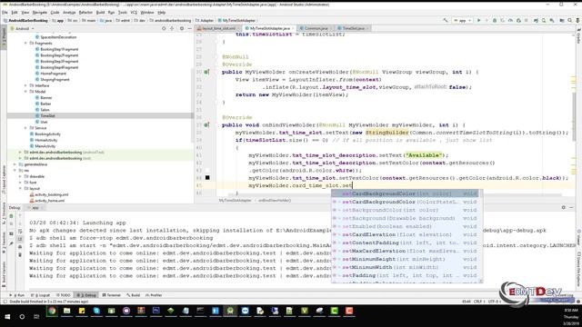 Android Development Tutorial - Barber Booking App part 6 Load Time Slot Available смотреть онлайн