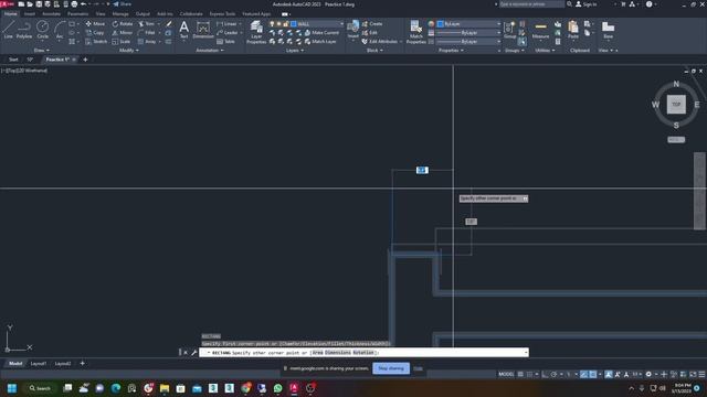 AutoCAD Class 08 Batch 21D Creating doors and windows in Plan смотреть онлайн