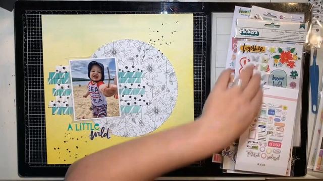 A Little Wild | 30 Days of Sketches Series 8 Day 3 | Hip Kit Club | Scrapbook Process Video #27 смотреть онлайн