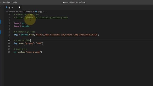 [6-25] CS50x In Arabic - How to generate QR Code in Python using qrcode Library смотреть онлайн