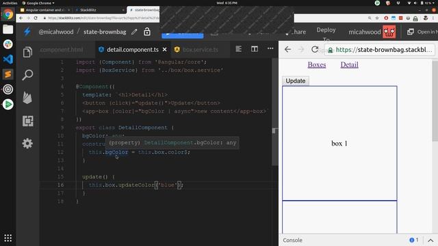Angular Container Vs. Presenter Components - Landon, Micah, Tim, and Richard Brown Bag смотреть онлайн