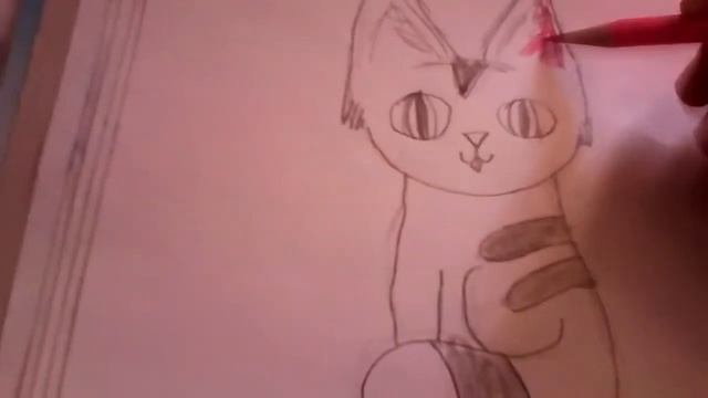 Как быстро нарисовать котёнка. + спокойная мелодия. смотреть онлайн