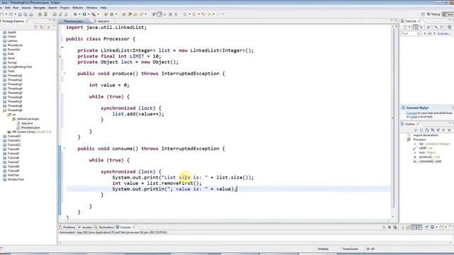 Java Multithreading Lecture 9: A Worked Example Using Low Level Synchronization смотреть онлайн