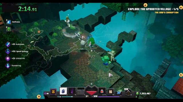 Treetop Tangle 4m 56s 067ms [Minecraft Dungeons Speedrun] смотреть онлайн