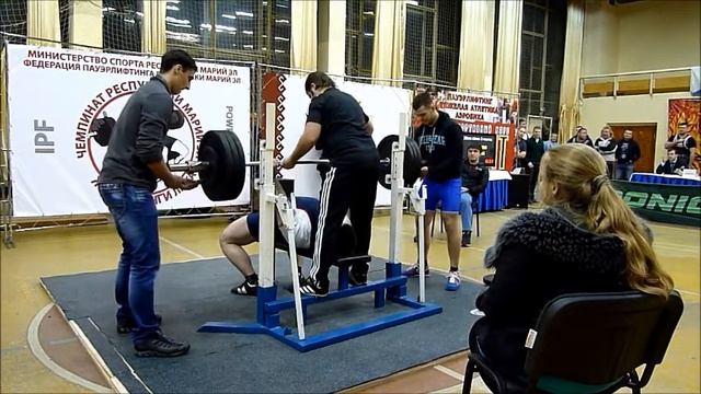 Чемпионат Республики Марий Эл по жиму лежа - мужчины в/к 105, 120, +120 кг классика смотреть онлайн