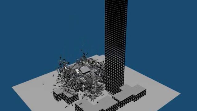 WTC South Tower Collapse 9/11 Blender смотреть онлайн