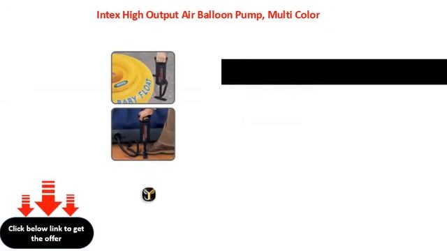 Intex High Output Air Balloon Pump, Multi Color смотреть онлайн
