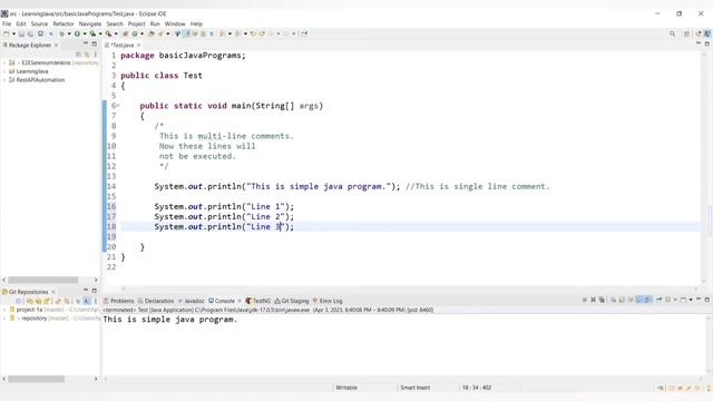 Comments in Java Program | Single-Line Comments | Multi-Line Comments | Documentation Comments смотреть онлайн