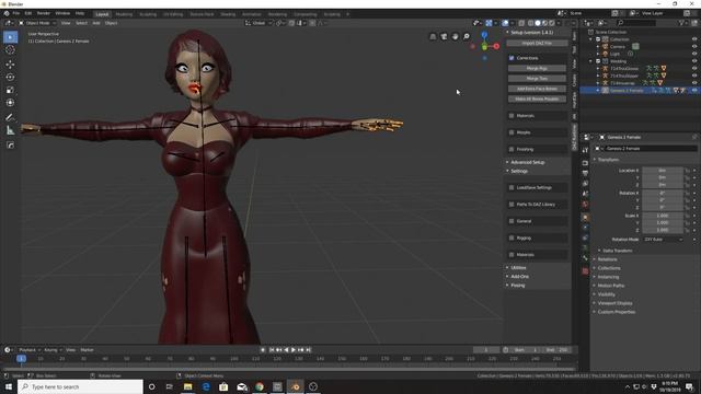 Daz to Blender Tutorial - How To Use The Diffeomorphic Daz Importer смотреть онлайн