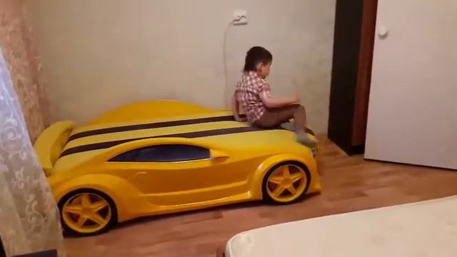 Объемная кровать машинка от компании Максимама смотреть онлайн