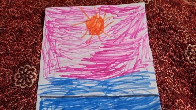 Дети нарисовали поздравительные открытки в День Рождения брата Саши. смотреть онлайн