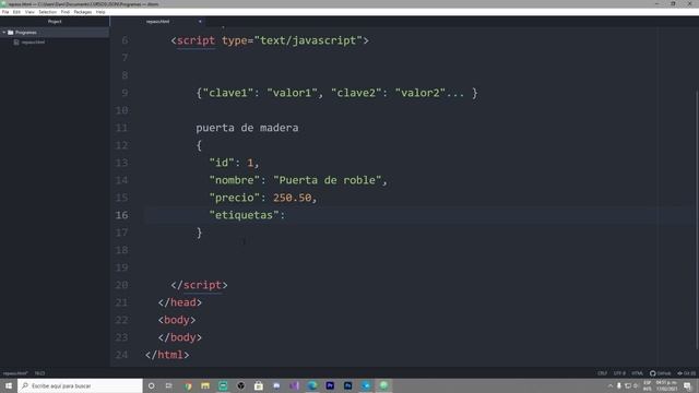 JSON desde cero | Ejemplo Objeto JSON | Parte #7 смотреть онлайн