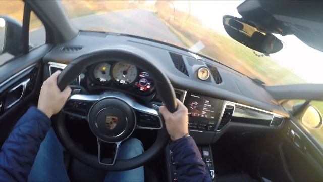 Porsche Macan S Diesel 3.0 V6 258 hp (2017) - POV DRIVE смотреть онлайн