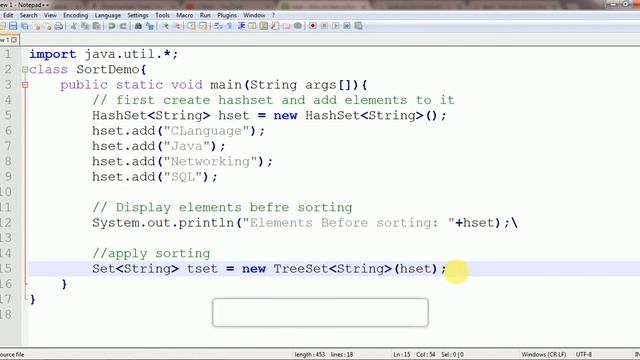 sort HashSet in java example[Collections]- 2 ways of sort смотреть онлайн