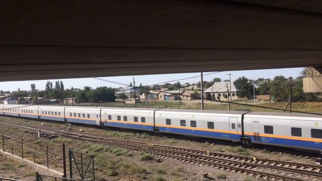Скоростной поезд тальго №30 Атырау-Алматы/High-speed Train Talgo  №30 Atyrau-Almaty/Turkistan.