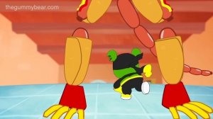 GUMMY vs. REAL FOOD * Gummy Ninja * Gummibär * The Gummy Bear