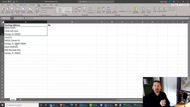 Extract Zip Code from a Multi-line Address Field in Excel with Mid and Find Functions смотреть онлайн