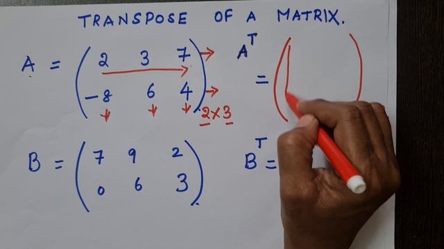 TRANSPOSE OF A MATRIX IN TAMIL #tamil #12maths #cbseboard смотреть онлайн