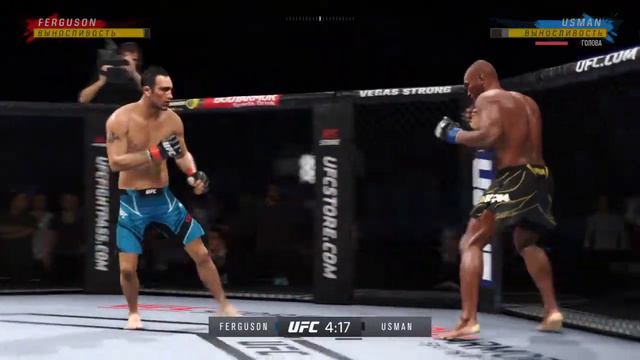 Тони Фергюсон vs Камару Усман UFC4 PS4 gameplay смотреть онлайн
