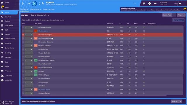 FM19 Napoli Team & Tactics Guide - Football Manager 2019 смотреть онлайн