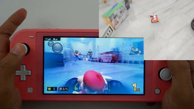 Mario Kart Live: Home Circuit Gameplay On Nintendo Switch LITE