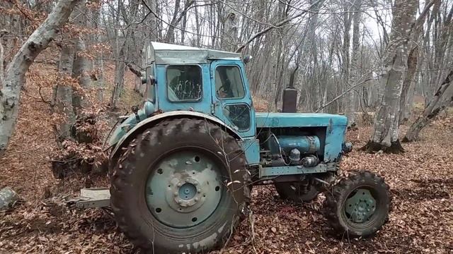 Трактор Т-40АМ Работа в лесу | Буксует в грязи | смотреть онлайн
