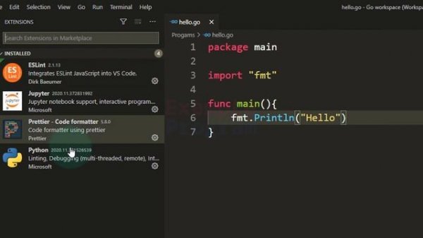 How to Set Up Visual Studio Code for golang ( Go Language )