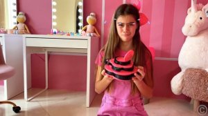 Nastya and Stacy learn to use cosmetics