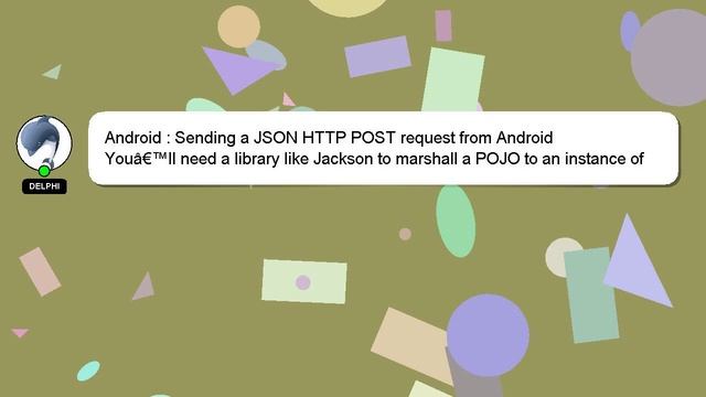 Android : Sending a JSON HTTP POST request from Android смотреть онлайн