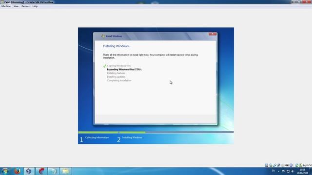 install win7 on Oracle VM VirtualBox to Harddisk смотреть онлайн
