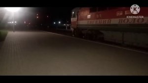 ТЭП70-206 с Поездом 55 Гомель Москва ЕВГЕНИЙ ВОЛОДЬКО прибывает на станцию Орша-Центральная