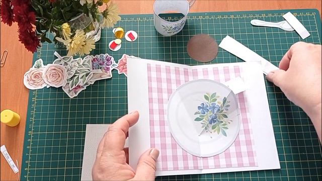 Как сделать открытку ПОП АП / pop-up/ Чашка кофею смотреть онлайн