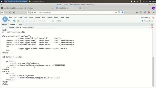 KDJK Lab #4: Protokol layer aplikasi (HTTP, FTP, SMTP) смотреть онлайн