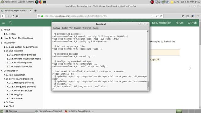Tutorial Void Mate: Parte 3: Actualización del sistema e instalación de octoxbps смотреть онлайн