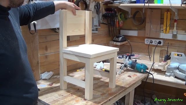 Детский стульчик. Наброски с размерами. Baby chair. смотреть онлайн