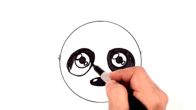 How to Draw a Cute Panda Emoji for Beginners Step by Step - Draw a Panda Bear Face | BP смотреть онлайн