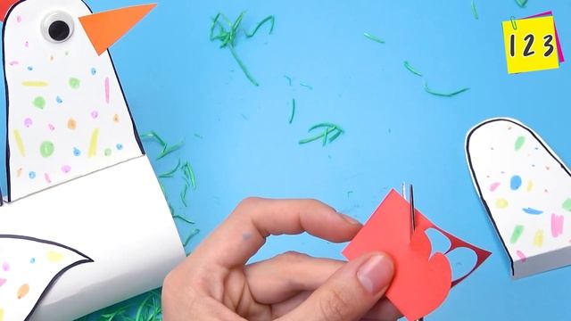 How To Make A Paper Chicken | Easter Paper Crafts | Easy Paper Crafts