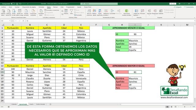 ¿Cómo usar INDICE Y COINCIDIR en Excel? | Tutoriales de Excel #23 смотреть онлайн