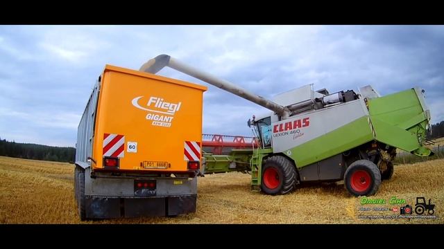 [Niceboy Vega 4K] Harvest 2017 - Barley and rapeseed | Třemošenská a.s. | 3x Claas Lexion, ... | смотреть онлайн