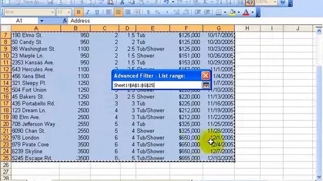 Excel 2003: Advanced Filter смотреть онлайн