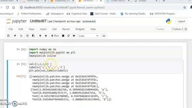 how to draw pie plot using python matplotlib смотреть онлайн