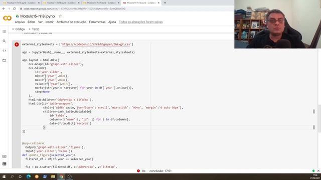 Módulo 15 - Aula 18: Plotly / Dash - Pandas + Slides + Graph + Dash_Table смотреть онлайн