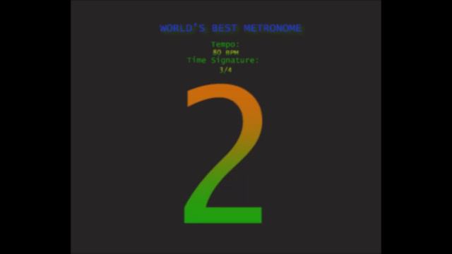 WORLD'S BEST METRONOME ! 80 BPM in 3/4 Time, With Visual! смотреть онлайн