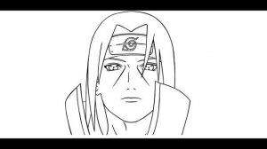 Как нарисовать Итачи Учиха из Наруто \ поэтапно \ по клеточкам