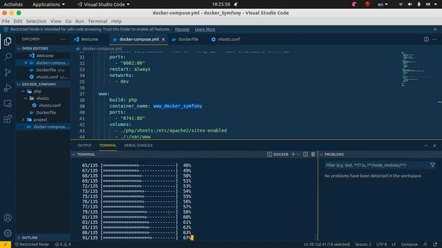 vidéo 3/3 mise en place de symfony avec docker et docker compose смотреть онлайн