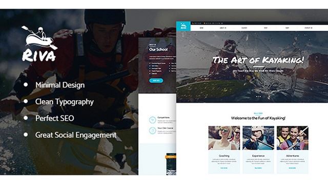 Kayaking / Paddling / Sports & Outdoors WordPress Theme | Themeforest Website Templates and Themes смотреть онлайн