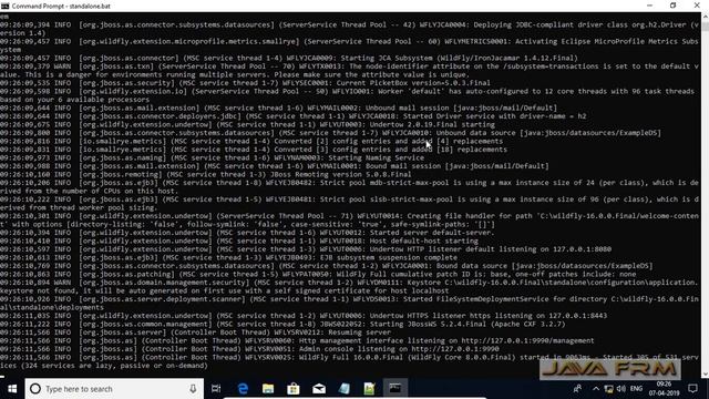 Running WildFly 16 Application Server on Windows 10 using JDK 11 and JDK 12 смотреть онлайн