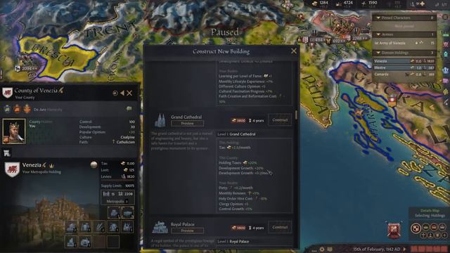 Crusader Kings III: Venice, City of Wonders #5 - Stacks and Stacks [Series A] смотреть онлайн