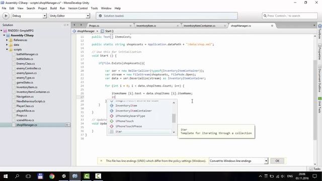 Делаем простую RPG в Unity 5 | #13 (Делаем магазин #2) смотреть онлайн