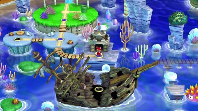 New Super Mario Bros U {Wii U} прохождение часть 5 — Мятное Море #1 на 100% смотреть онлайн